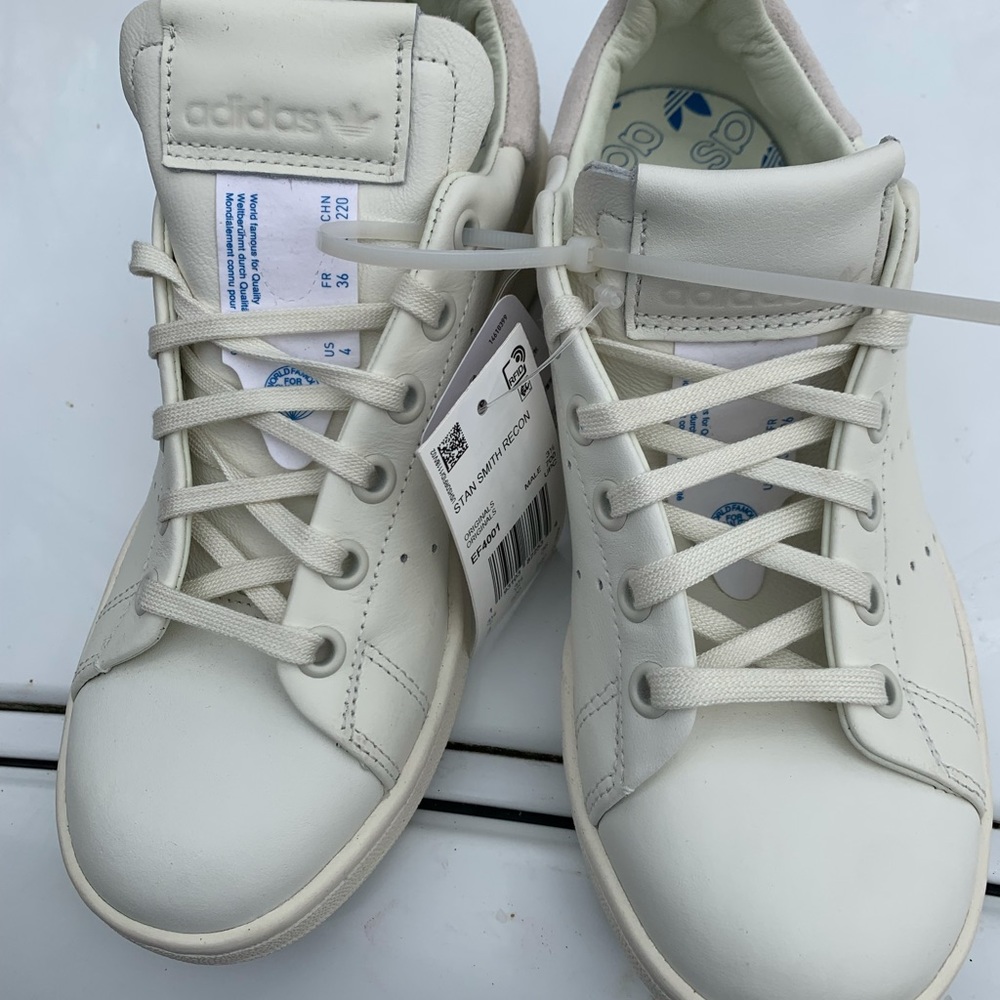 Boys Adidas Stan Smith Recon size 4 all leather